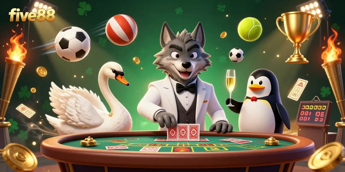 Experience the thrilling atmosphere at five88 with engaging characters and dynamic gaming elements.