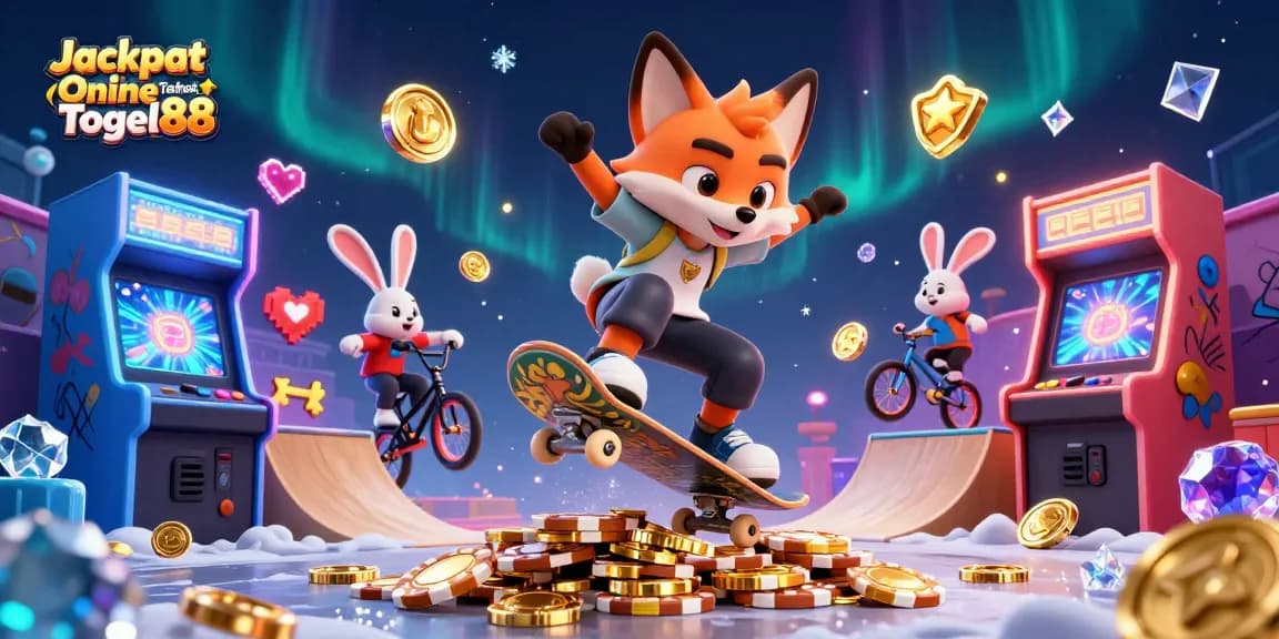 Experience Jackpot Online Taruhan Togel88 with thrilling gameplay featuring colorful graphics and energetic characters.