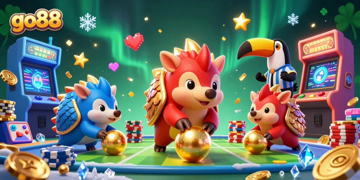 Go88 chinh phục game bài đổi thưởng với những hình ảnh sôi động cùng những chú tê tê.