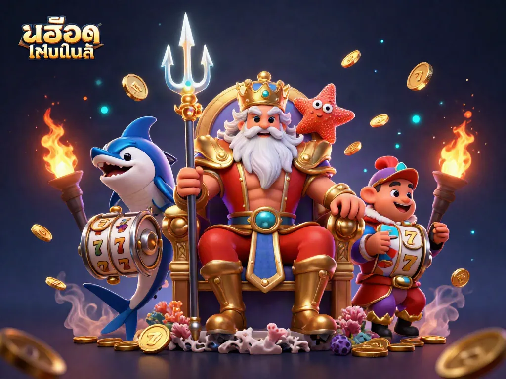 เล่นเกมสล็อตออนไลน์กับ 3D คิงนีปจูนและการผจญภัยสุดอลังการ