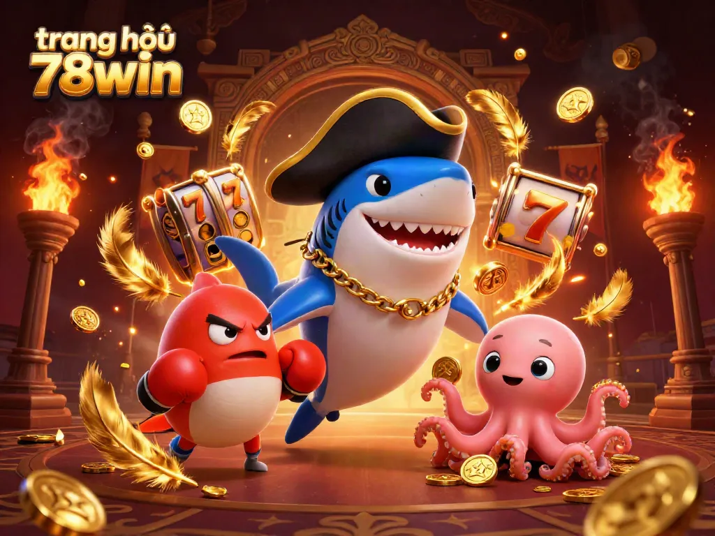 Experience the excitement of slots and jackpots at trang chủ 78win featuring dynamic 3D characters and casino elements.