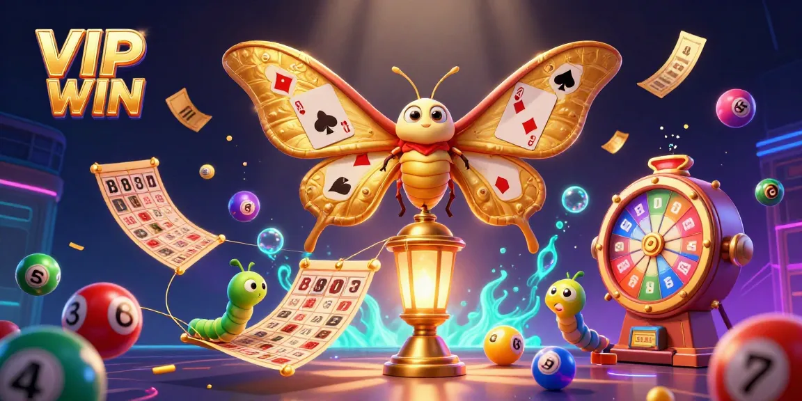 Win big at VIPWIN with vibrant casino games, lottery balls, and dynamic prize elements.