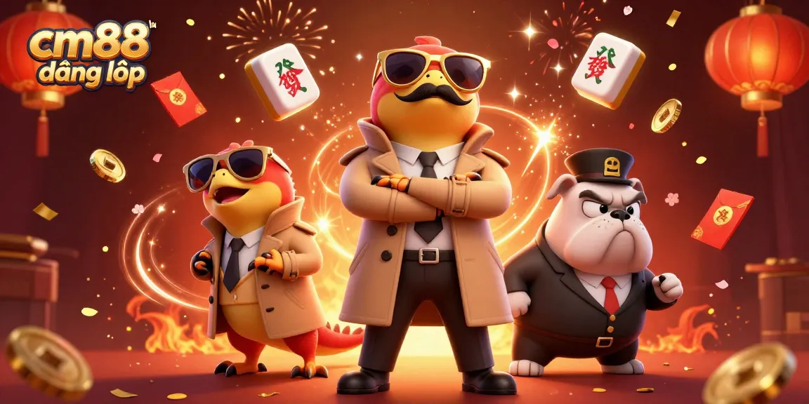 Experience the thrill of the cm88 đăng nhập as raptors enter a VIP casino with golden elements and confetti.