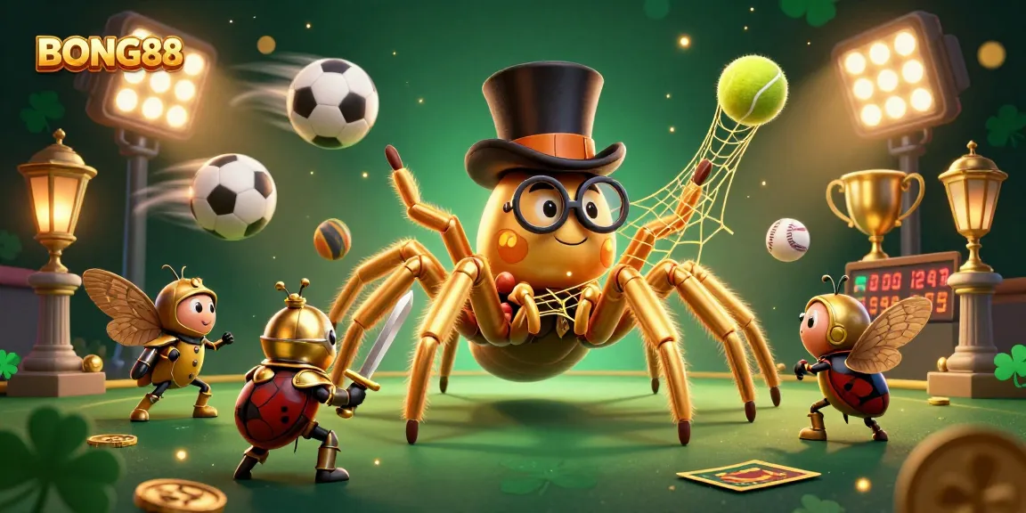 Experience thrilling gameplay with BONG88's vibrant 3D illustration, showcasing dynamic sports betting action.