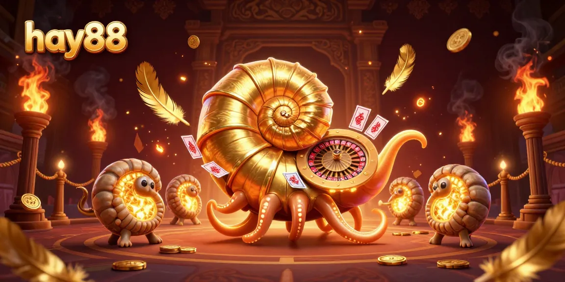 Engage in exciting gameplay at hay88 with a vibrant scene of casino elements and ancient treasures.