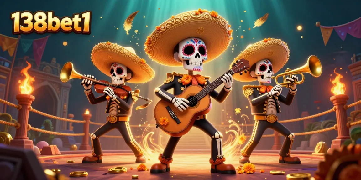 Experience thrilling action at 138bet1 with vibrant mariachi characters and dynamic casino elements.
