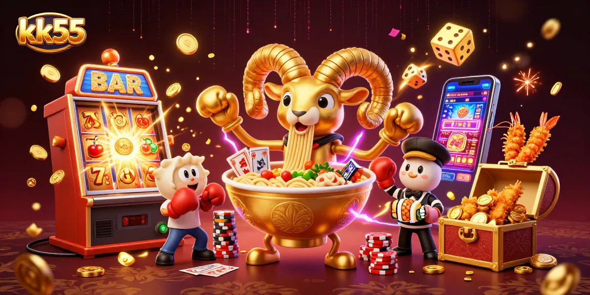Experience thrilling gameplay at kk55 with vibrant 3D characters and casino excitement.