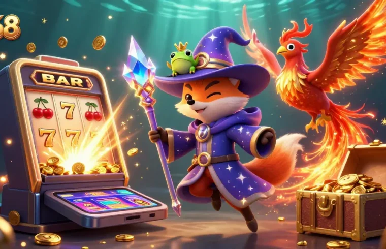 Experience thrilling slots at C168 with captivating visuals of magical creatures and dazzling casino elements.