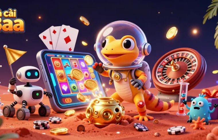 nhà cái 88aa showcases an exciting Martian-themed casino adventure with vibrant characters and dynamic game elements.