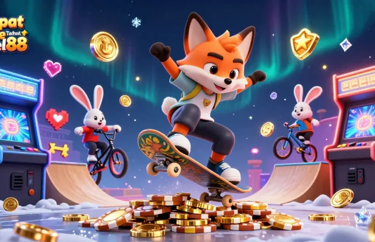 Experience Jackpot Online Taruhan Togel88 with thrilling gameplay featuring colorful graphics and energetic characters.